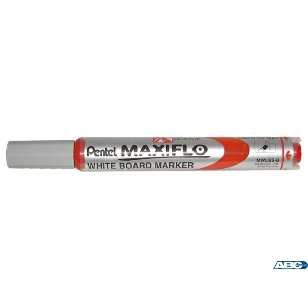 Marker suchościeralny czerwony MWL5SB PENTEL MAXIFLO (z tłoczkiem)