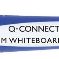 Marker do tablic Q-CONNECT Premium, gum. rękojeść, okrągły, 2-3mm (linia), niebieski