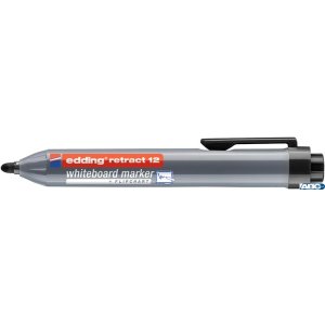 Marker do tablic automatyczny okrągła końcówka 1,5-3 mm czarny Edding retract12 / 001 / C suchościeralny