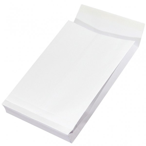 Koperty RBD z taśmą silikonową OFFICE PRODUCTS, HK, B4, 250x353x38mm, 150gsm, 250szt., białe