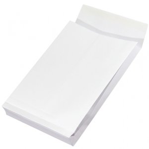 Koperty RBD z taśmą silikonową OFFICE PRODUCTS, HK, C4, 229x324x38mm, 130gsm, 250szt., białe