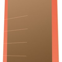 Clipboard DONAU Life, karton, A4, z klipsem, pomarańczowy
