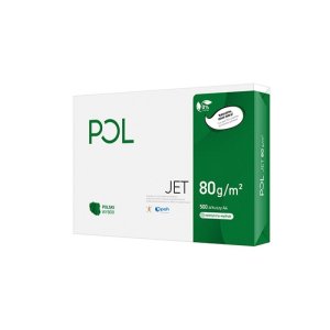Papier ksero POL JET, A4, klasa A, 166CIE, 80gsm, 500ark.