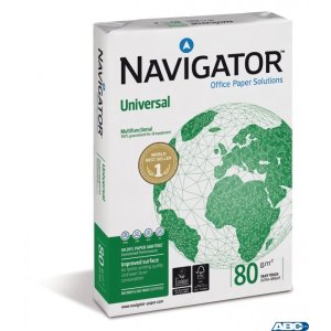 Papier xero A4 NAVIGATOR UNIVERSAL klasa A +  premium karton 5 ryz