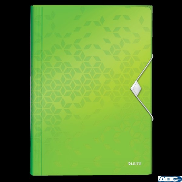 Teczka z 6 przegródkami PP Leitz WOW, zielona 45890054