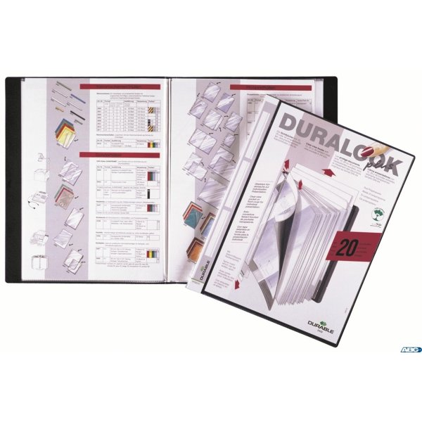 DURALOOK PLUS, album ofertowy, 20 kiesz., PP, Czarny 243201 DURABLE