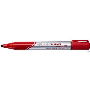 Marker permanentny ścięty RSP-0121 / B czerwony RYSTOR RMP-2 (X)