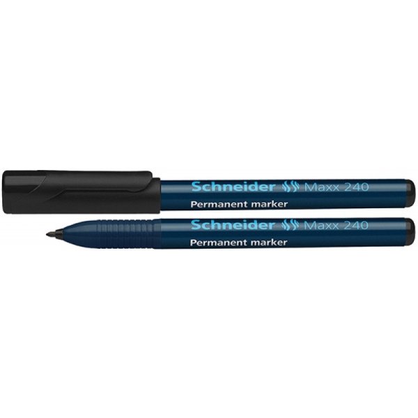 Marker permanentny SCHNEIDER Maxx 240, 1-2mm, czarny