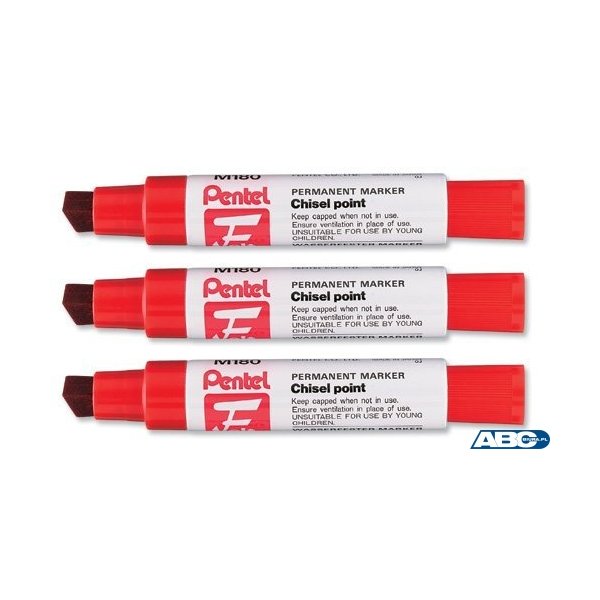 Marker JUMBO M180/B czerw.PENT PENTEL