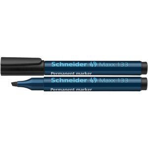Marker permanentny SCHNEIDER Maxx 133, ścięty, 1-4mm, czarny