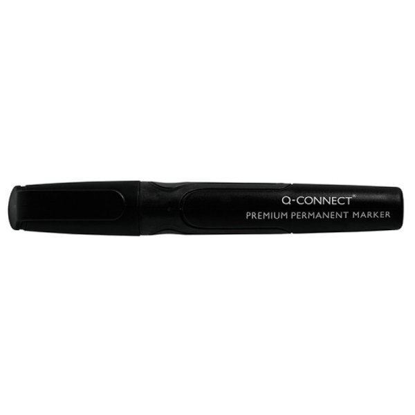 Marker permanentny Q-CONNECT Premium, gum. rękojeść, okrągły, 2-3mm (linia), czarny / KF26105