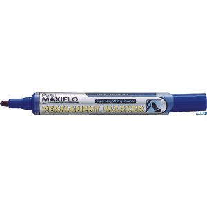 Marker permanentny MAXIFLO NLF50 niebieski okrągły z tłoczkiem PENTEL