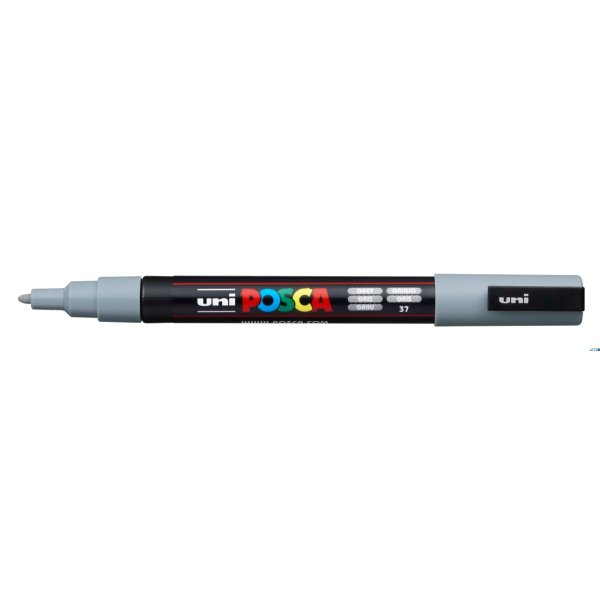 Marker z tuszem pigmentowym PC-3M szary POSCA UNPC3M/DSZ