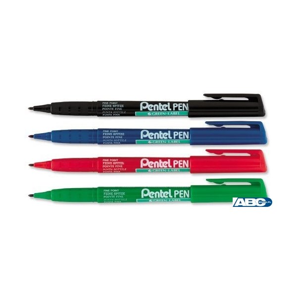 Marker z okrągłą fibrową końcówką czarny NMS50-A PENTEL