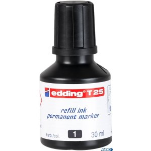 Tusz do markerów permanentny 30ml czarny ED-T-25001      25 / 001 EDDING (X)