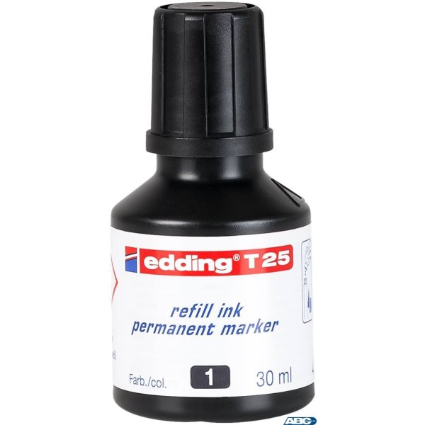 Tusz do markerów permanentny 30ml czarny ED-T-25001      25/001 EDDING (X)