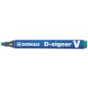 Marker permanentny DONAU D-Signer, 1-4mm (linia), zawieszka, zielony
