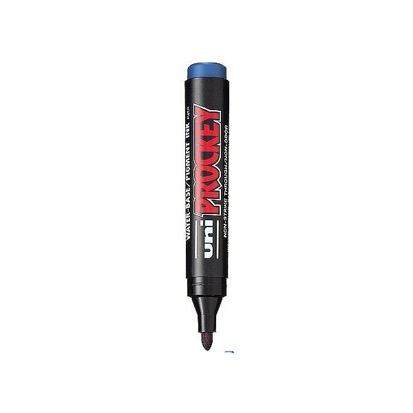 Marker permanentny UNI PM-122 okrągły niebieski PROCKEY