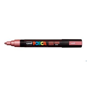 Marker z tuszem pigmentowym PC-5M metalic czerwony POSCA UNPC5M / DMETCE