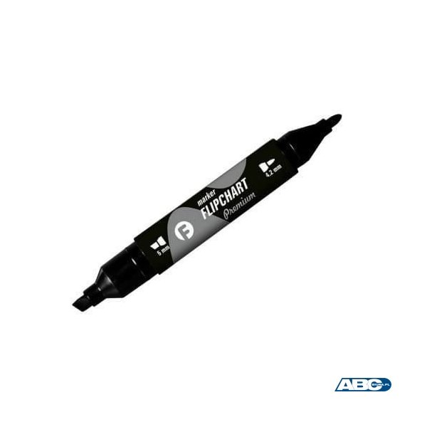 Marker FLIP.kon.okr/ści.czarny KM503-V2 TETIS dwustr5mm/4.2mm