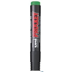 Marker permanentny UNI PM-122 okrągły zielony PROCKEY