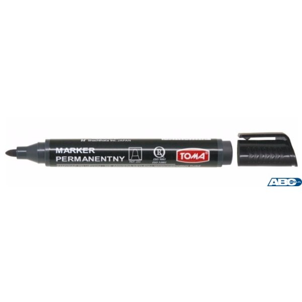 Marker permanentny napełniany ARTLINE, końcówka okrągła, czarny TO-222 Toma (X)