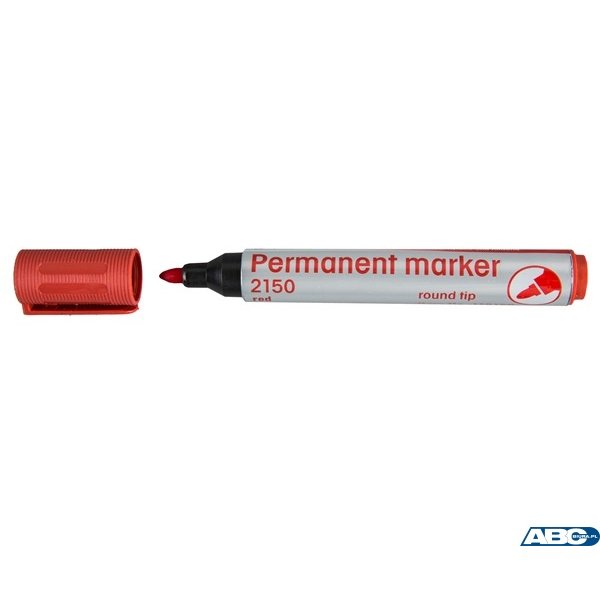 Marker permanentny 2150 czerwony 110166 D.RECT