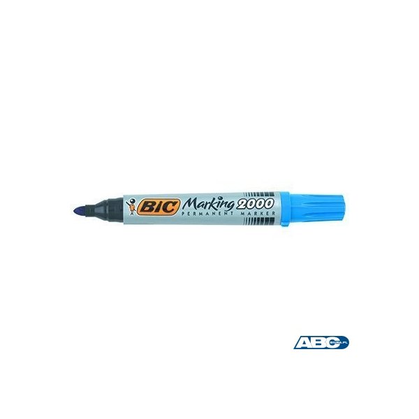 Marker permanentny BIC 2000 Ecolutions niebieski okrągła końcówka, 8209143