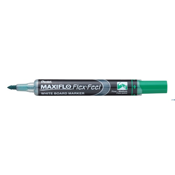 Marker MAXIFLO z elastyczną końcówką FLEX FEEL zielony MWL5SBF -D PENTEL