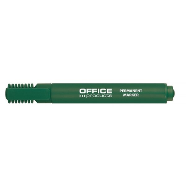 Marker permanentny OFFICE PRODUCTS, ścięty, 1-5mm (linia), zielony