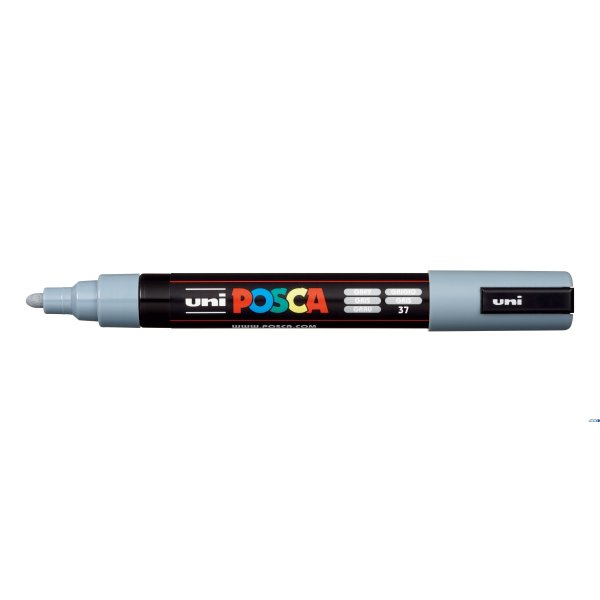 Marker z tuszem pigmentowym PC-5M szary POSCA UNPC5M/DSZ