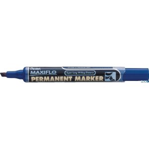 Marker permanentny MAXIFLO NLF60 niebieski ścięty z tłoczkiem PENTEL