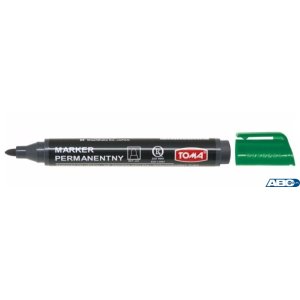 Marker permanentny napełniany ARTLINE, końcówka okrągła, zielony TO-222 Toma (X)