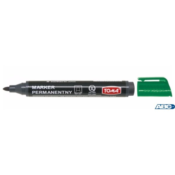 Marker permanentny napełniany ARTLINE, końcówka okrągła, zielony TO-222 Toma (X)