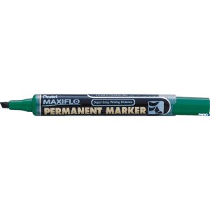 Marker permanentny MAXIFLO NLF60 zielony ścięty z tłoczkiem PENTEL