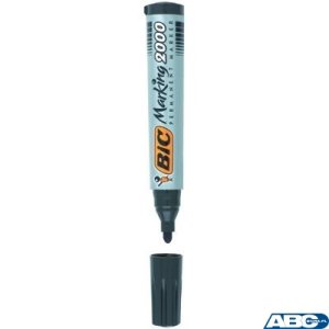 Marker permanentny BIC 2000 Ecolutions czarny okrągła końcówka, 8209153