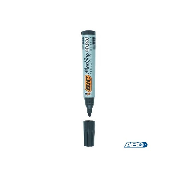 Marker permanentny BIC 2000 Ecolutions czarny okrągła końcówka, 8209153