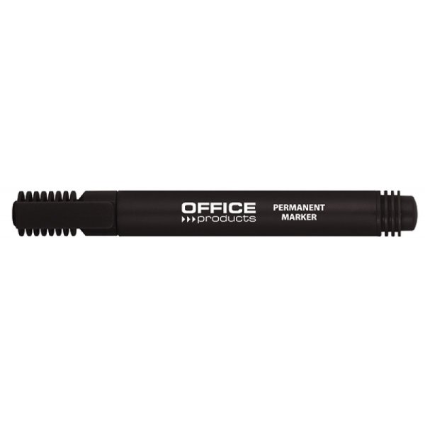Marker permanentny OFFICE PRODUCTS, okrągły, 1-3mm (linia), czarny