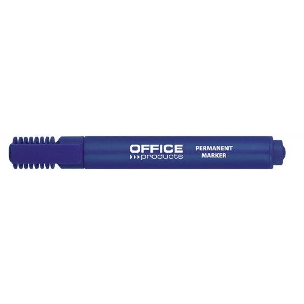 Marker permanentny OFFICE PRODUCTS, ścięty, 1-5mm (linia), niebieski