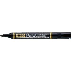 Marker permanentny N850 czarny okrągła końcówka PENTEL