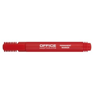 Marker permanentny OFFICE PRODUCTS, okrągły, 1-3mm (linia), czerwony