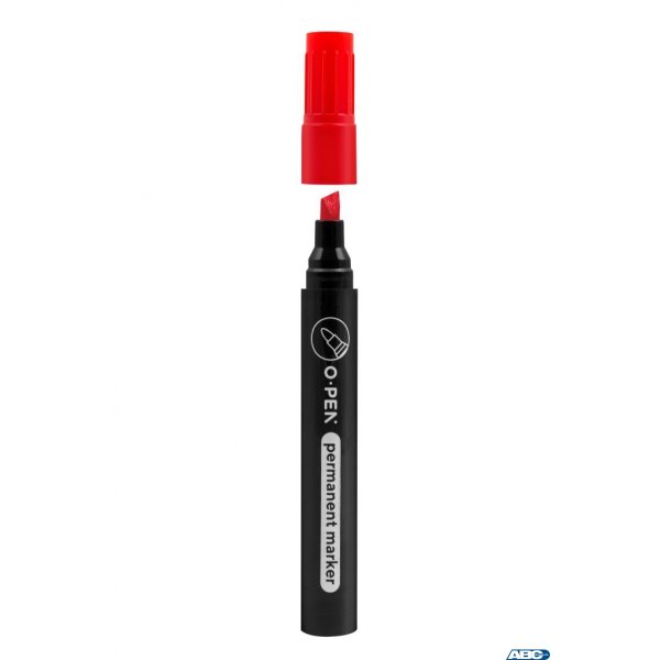 Marker permanentny ścięty G927C czerwony AMA0927977 OPEN (X)