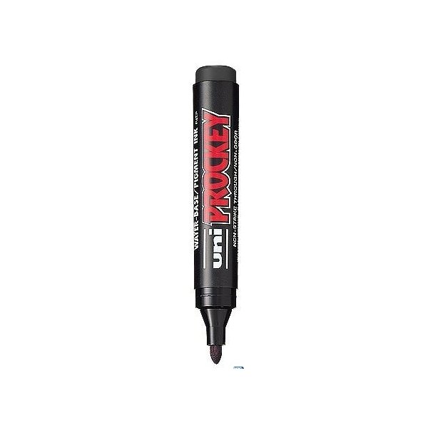Marker permanentny UNI PM-122 okrągły czarny PROCKEY