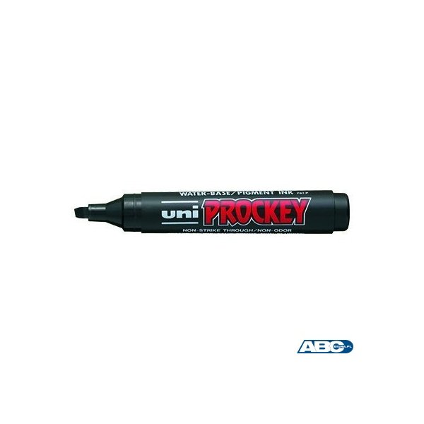 Marker permanentny UNI PM-126 czarny ścięty PROCKEY