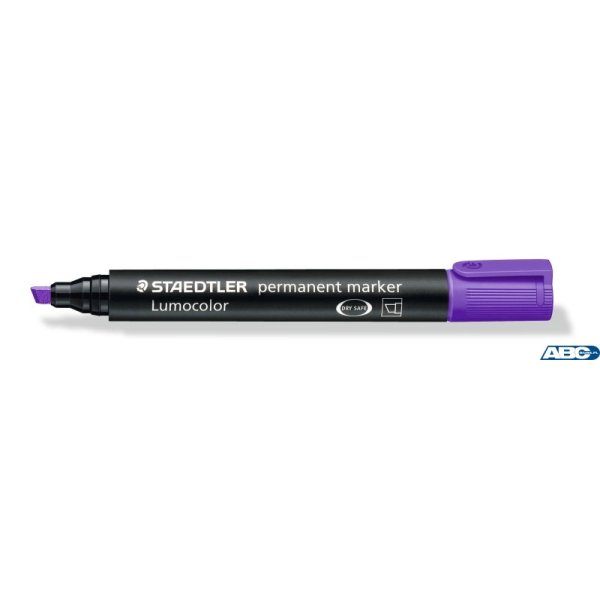 Marker Lumocolor, wodoodporny, ścięty, fioletowy, Staedtler S 350-6