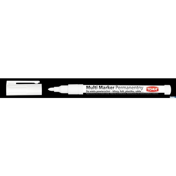 Marker permanentny Multi Marker 1,5mm, biały TO-333 00 TOMA