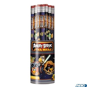Ołówek z gumką tuba (60) nadruk ANGRY BIRDS ST.MAJEWSKI   *0268 (X)