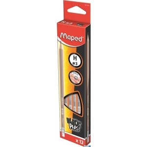 Ołówek drewniany z gumką Blackpeps H MAPED 851725