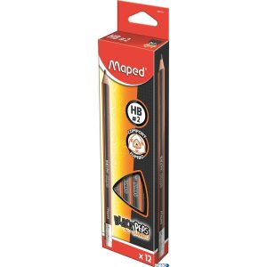 Ołówek z gumką BLACKPEPS JUMBO HB 854721 MAPED