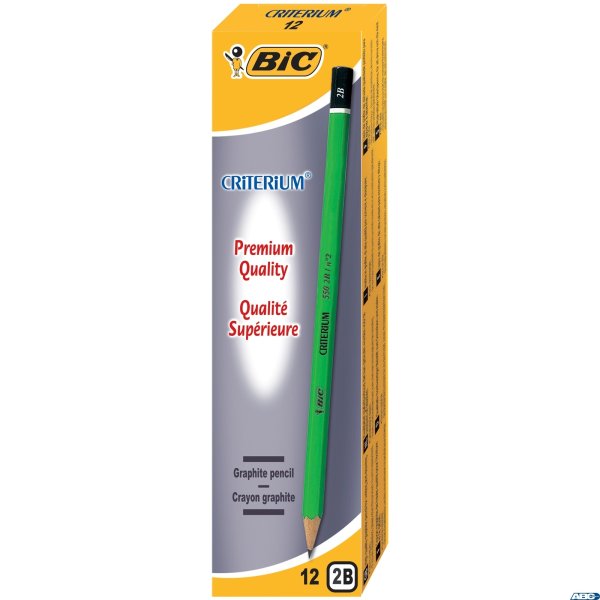Ołówek bez gumki BIC Criterium 550 2B , 12szt. 857585 (X)